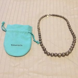 Tiffany&Co. Silver ball necklace.